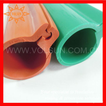 Red/Green/Yellow Silicone Rubber Overhead Line Insulated Sleeving